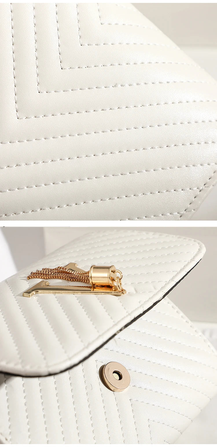 Embroidery Women Crossbody Bag Thread Luxury Handbag Shoulder Bags Brand Sequined Tassel Clutch Small Bag and Purse Party