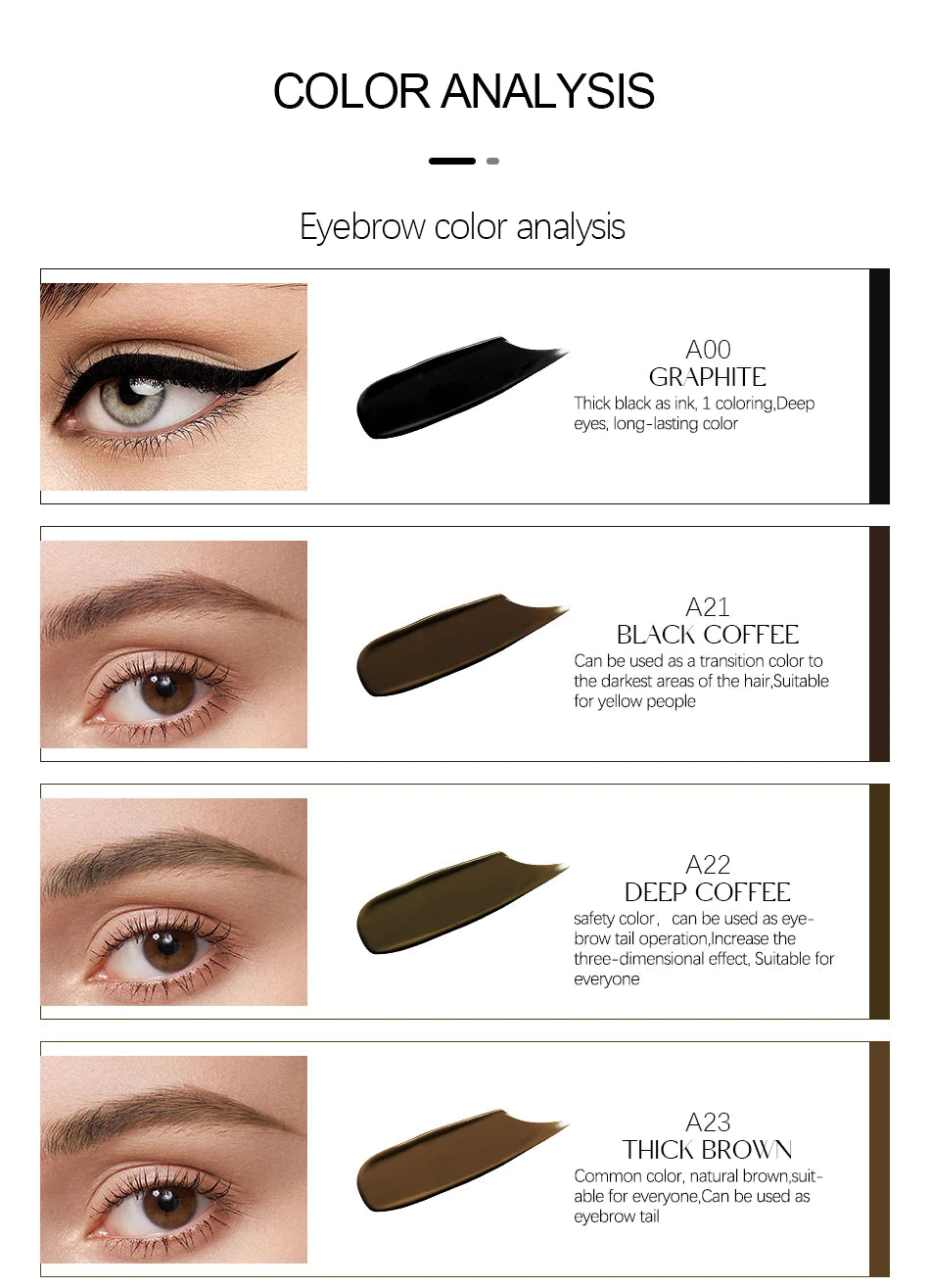 New Top Tattoo Microblading Paint Ink 3ml Pigment For Semi Permanent Body Art Eyebrows Eyeliner Lips Tint Makeup Supplies