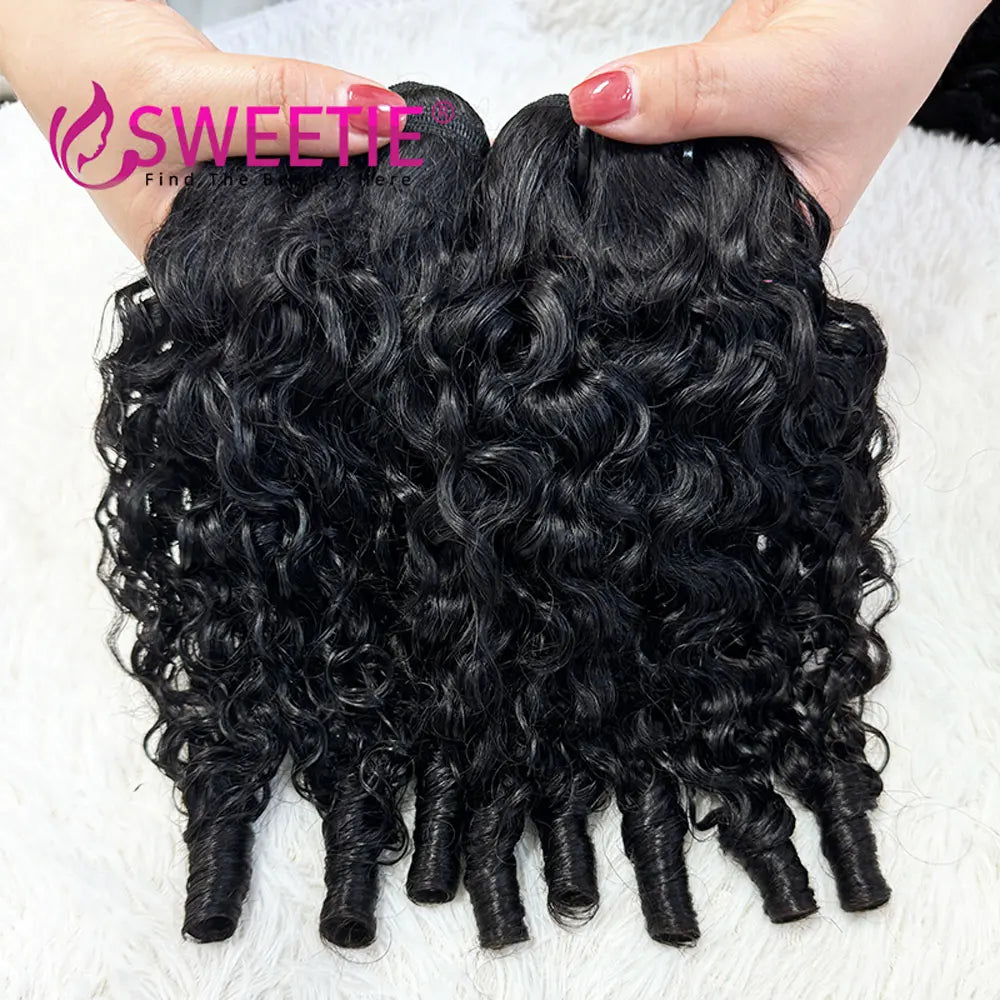 12A Burmesische Pix Curls Echthaar-Bundles Angebote Vietnamesisches unbehandeltes Echthaar-Weave-Bundle Ocean Spiral Lockiges Haar-Bundles