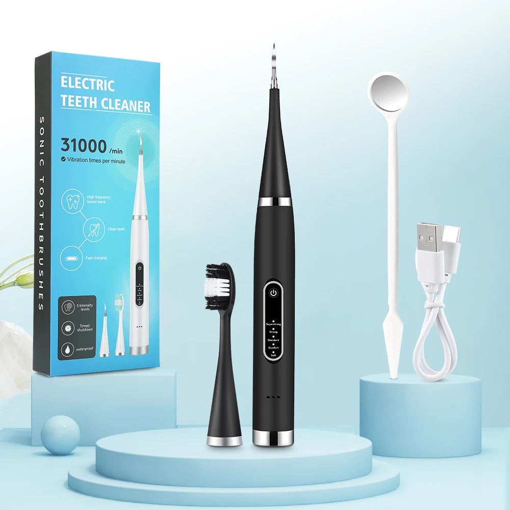Home Calculus Remover Dental Scaling Electric Scaler Sonic Smoke Stains Tartar Plaque Teeth Whitening Dental Scaler