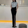 Spring Sequined Patchwork Sleeveless Long Dress Casual Party Draped Split O Neck Sequin Splicing Party Dress 2025