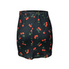 Qianniao style elegant elastic waist half skirt, hip hugging high waist short skirt