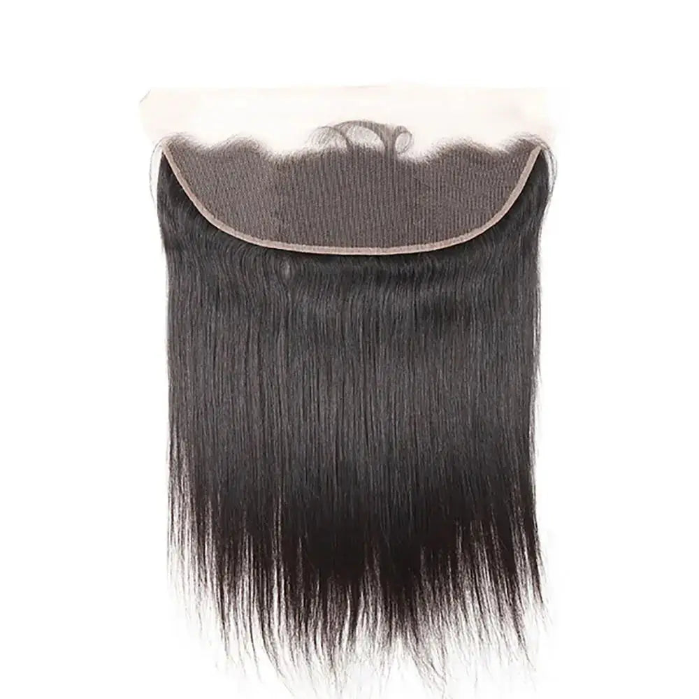 Peruanisches Haar 4x4 Lace Closure Vorgezupft Glattes Haar 13x4 HD Transparente Lace Frontal 100% Echthaar Natürlicher Haaransatz