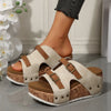 Neue Ankunft Damen Sommer 2025 Neue Plateau-Keilabsatzsandalen Übergröße Bequeme Freizeit Outdoor Offene Zehen Strandslipper