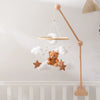 Baby-Kinderbett-Mobile-Rassel-Spielzeug 0-12 Monate Säugling Weicher Filz Teddy Samt Rosa Bär Bettglocke Hängendes Spielzeug Halterung Babybett Mädchen Spielzeug