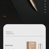 DELI Metal Sign Pen 0.5mm Gel Ink Pens Golden Silver Color Metallic Writing Pen Office Supplies