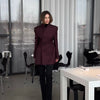 Women's Clothing Luxury Brand Design High-end Blazers Jacket Office Lady Suit Coats White Black Blazer Long-sleeved Top Jacket