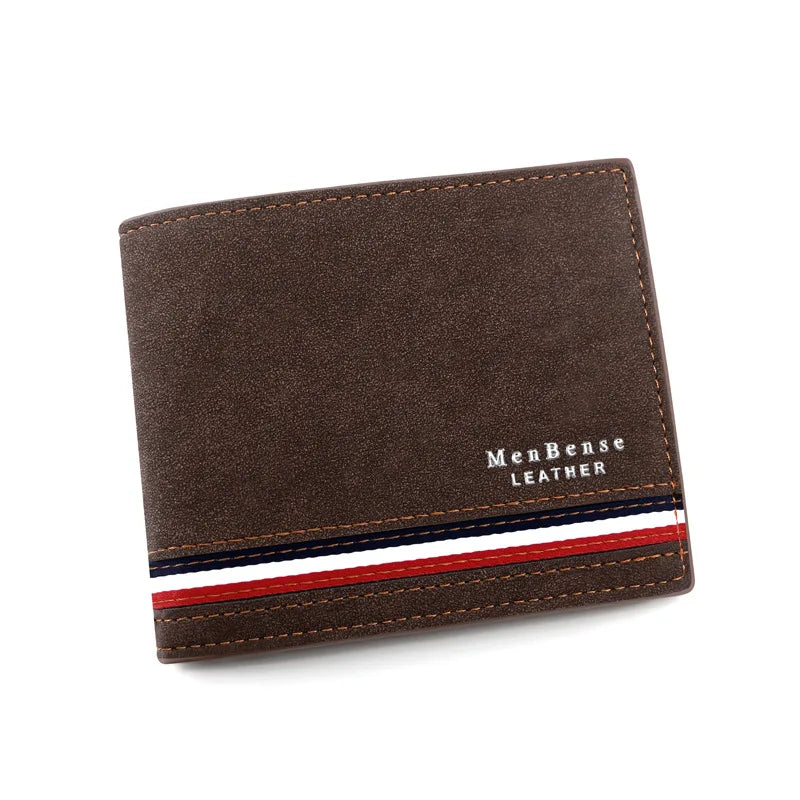Short Men Wallets Zipper Coin Pocket Slim Card Holder Name Engraved Luxury Male Purses High Quality PU Leather Men's Wallet