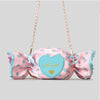 Cute Candy Design Crossbody Bag for Women Creative Funny Shoulder Bags Colorful Pvc Bag for Girls Harajuku Love Hearts Purses