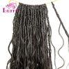 Body Wave Pre-Looped Crochet Boho Locs With Human Hair Curls Goddess Locs Body Wave Full Ends Hair Extensions For Black Women