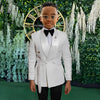 Boys Yellow Jacket 2 Piece Set Wedding Kids Blazer Pants Double Breasted Design Custom 2-16 Years Old Slim Fit Boys Suit