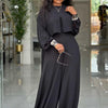 Frühlingskleidung für Damen, 2-teilige Sets Damen-Outfit, Laternenärmel-Anzug mit weiter Hose und Top, High Street Elegante Damen-Sets