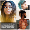 Dreadlock Extensions Human Hair For Men/Women Crochet Braids 100% Human Hair Handmade Loc Extension 0.6 cm Dreadlocks