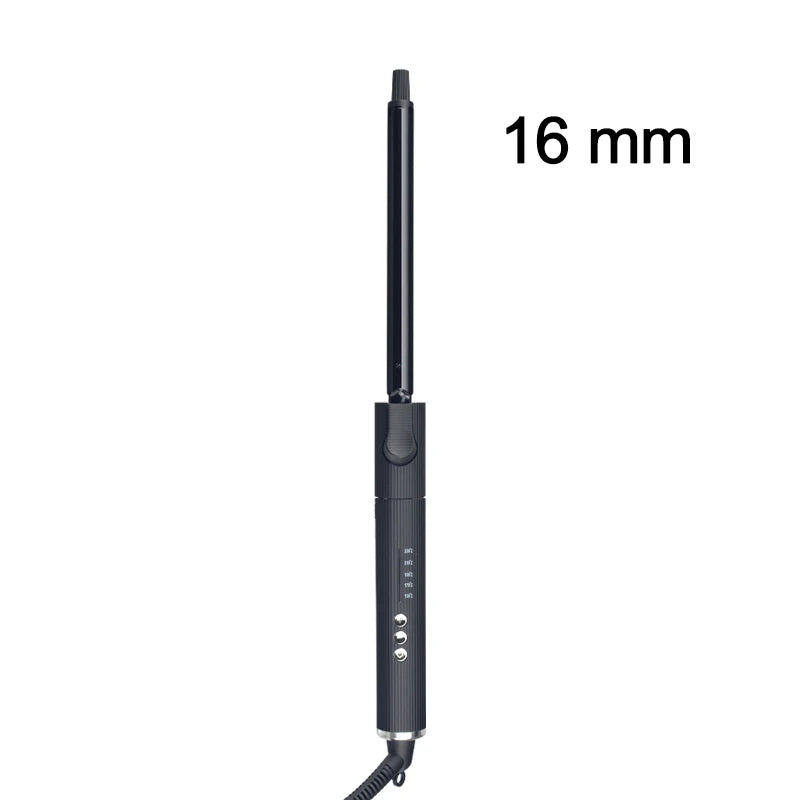 Professioneller rotierender Lockenstab Nano Titanium Schwarz Haarlockenwickler mit 230 Grad