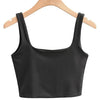 2022 Summer Women Sexy Sleeveless Tops Fashion Short Square Collar Tank Tops 6 Colors
