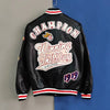 Street Popular Letter Flocking Embroidered Jacket And Coat Men 2023 New Y2K Harajuku Hip Hop Spliced Motorcycle Baseball Uniform
