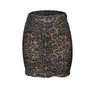 Qianniao style elegant elastic waist half skirt, hip hugging high waist short skirt
