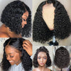 13x4 Short Bob Wig Jerry Curly Bob Wigs Deep Curly Wigs Human Hair Natural Black Pre Plucked Lace Frontal Wig Pixie Curly Wig