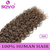 SOVO Honey Blonde Water Wave Human Hair Extensions 100 G Highlight P6/613 Natural Wet and Wavy Peruvian Curly Hair Weave Bundles