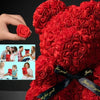 Artificial Flower Eternal Rose Teddy Bear for  Birthday Anniversary Gifts & Decor Miniatures A for my girlfriend Valentine's Day