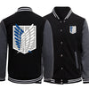 Cosplay Shield Baseball Uniform Anime Sports Clothing For Men Loose Oversize X-5XL Sportswears Personality Pocket Jacket Male