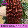SOVO Honey Blonde Water Wave Human Hair Extensions 100 G Highlight P6/613 Natural Wet and Wavy Peruvian Curly Hair Weave Bundles
