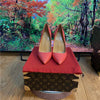 Multi color customized 12cm super high heels, nude white patent leather, sexy red sole, pointed thin single order shoes
