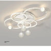 Moderne minimalistische LED-Deckenleuchte, personalisierte kreative Ring-Wohnzimmerleuchten, goldene Atmosphäre, Schlafzimmer-Arbeitszimmer-Kronleuchter