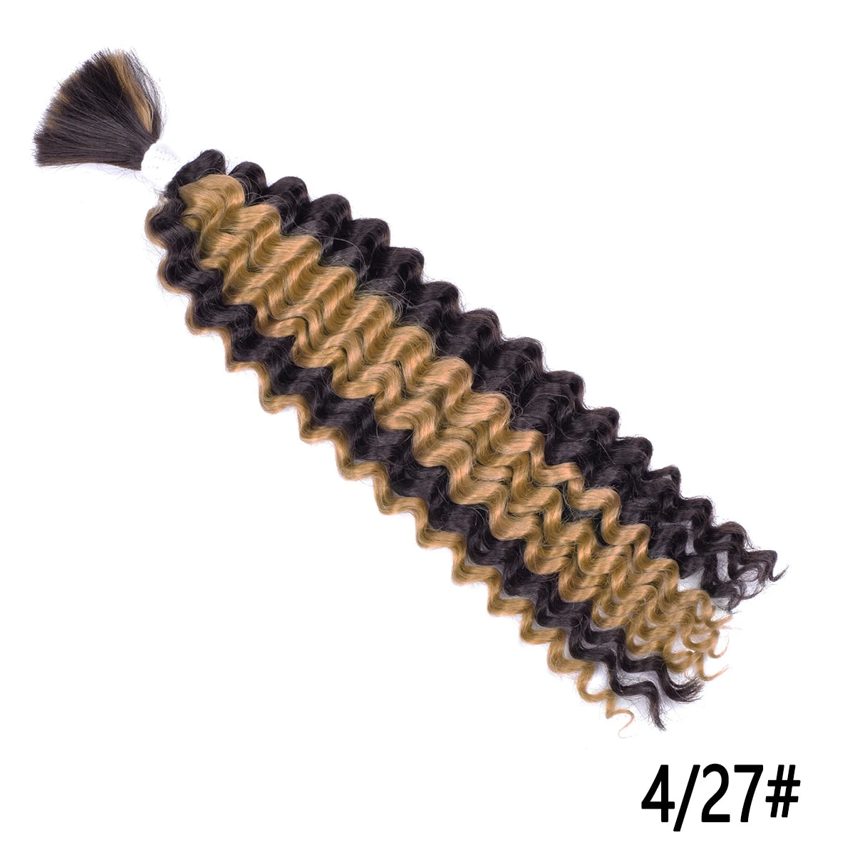 Synthetic Braiding Hair for Boho Braids 20Inch 90G Deep Wave Bulk High Quality Synthetic Protein Hair Extensions For Women