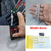 Pass Diamond Test Hip Hop Jewelry VVS1 Stone Shiny 2row 3row Men Women 925 Sterling Silver Necklace Moissanite Cuban Link Chain