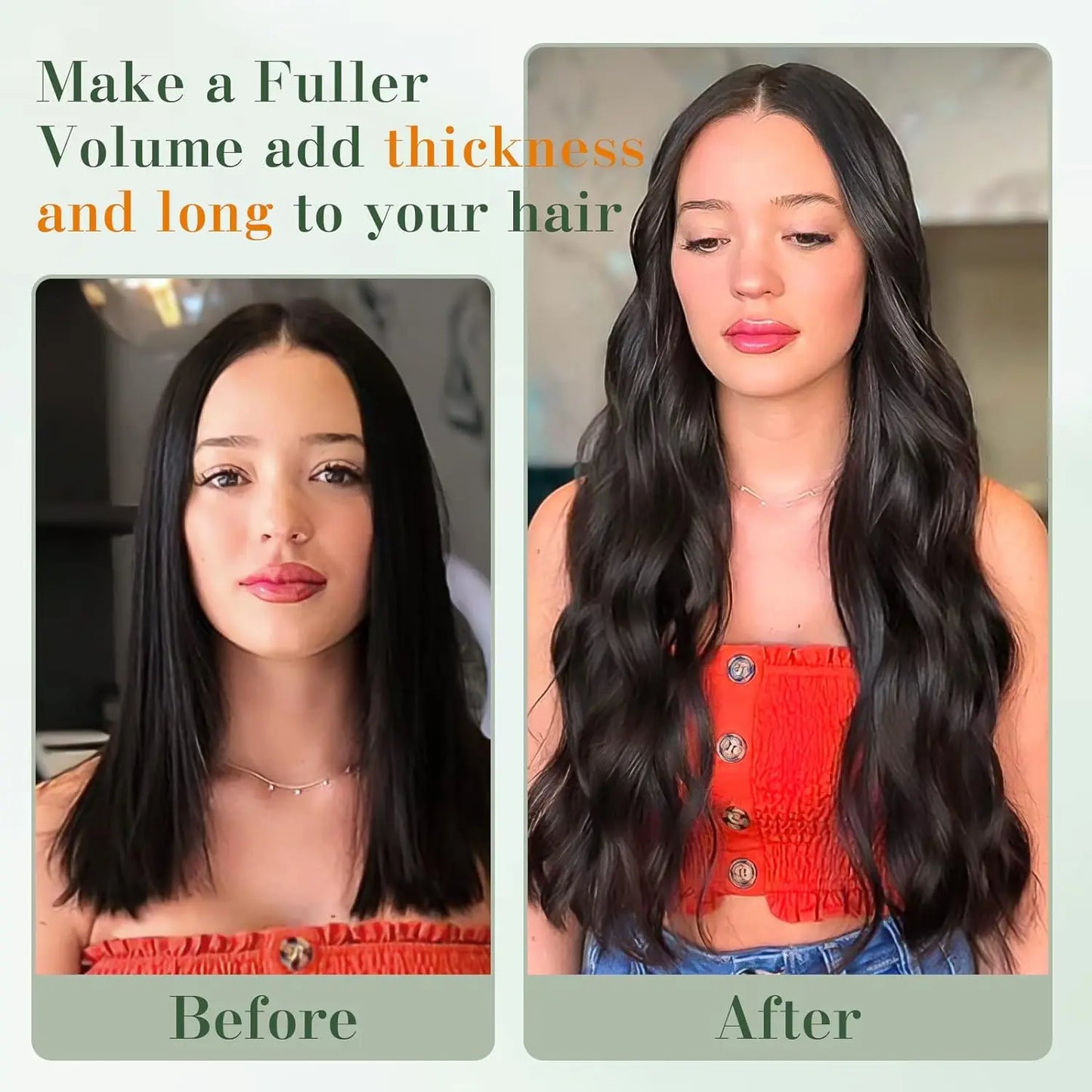 100% Brazilian Clips In One Piece Hair Extension Natural Straight Remy Human Hair  Invisible Seamless Clip in Straight One Piece