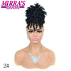 Synthetic Afro Puff Drawstring Ponytail Hair Bun 10 Inch Short Afro Kinkys Curly Afro Bun Extension Hairpieces Large Size