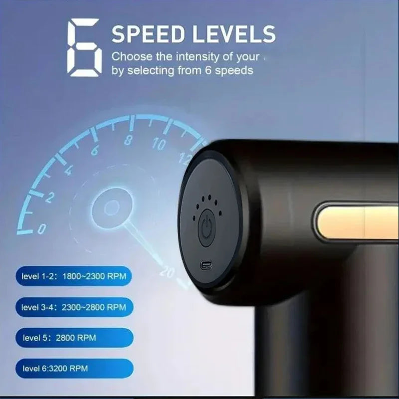 Mini Faszienpistole Kabellose Massagepistole Muskelentspannungs-Massagegerät Nackenmembran Rob Nackenwirbelsäulen-Massageinstrument