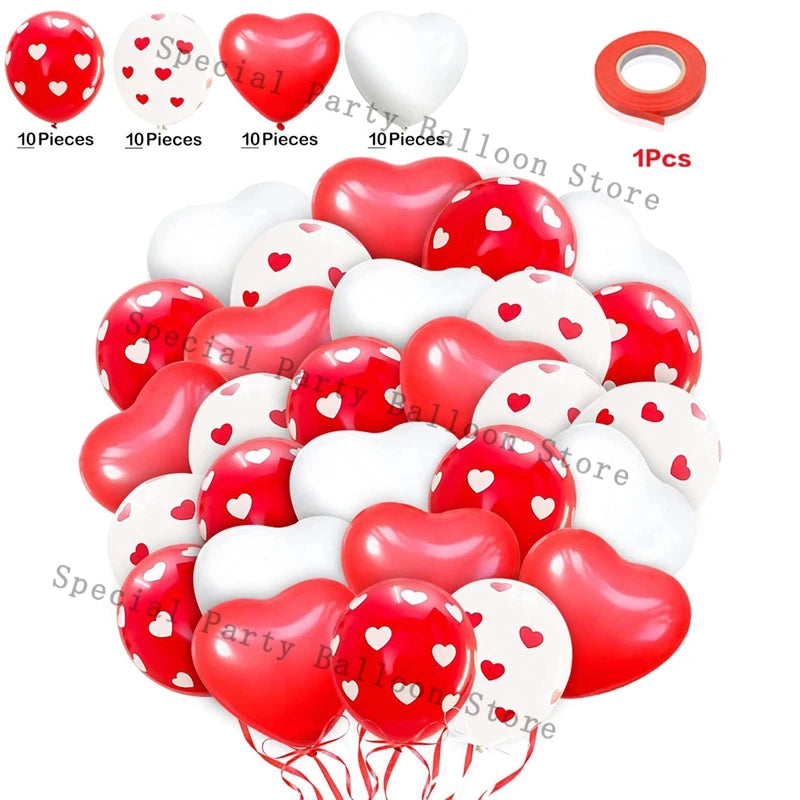Valentinsdeko Ballon Girlande Bogen Kit Rosarot Herz Liebe Ballon für Hochzeit Jahrestag Valentinstag Geschenk 14 De Febrero
