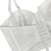 3Colors Women Fashion Diamonds Embroidery Flowers Tassel Bustier Corset Crop Tops To Wear Out Evening Club Party Camisoles Top