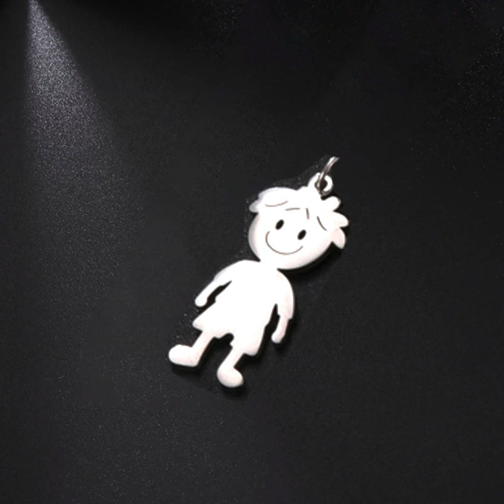 Couple Friend Personalized Necklace Custom Chain Name Mother Father Family Gift For Women Men Stainless Steel Pendant Jewelry
