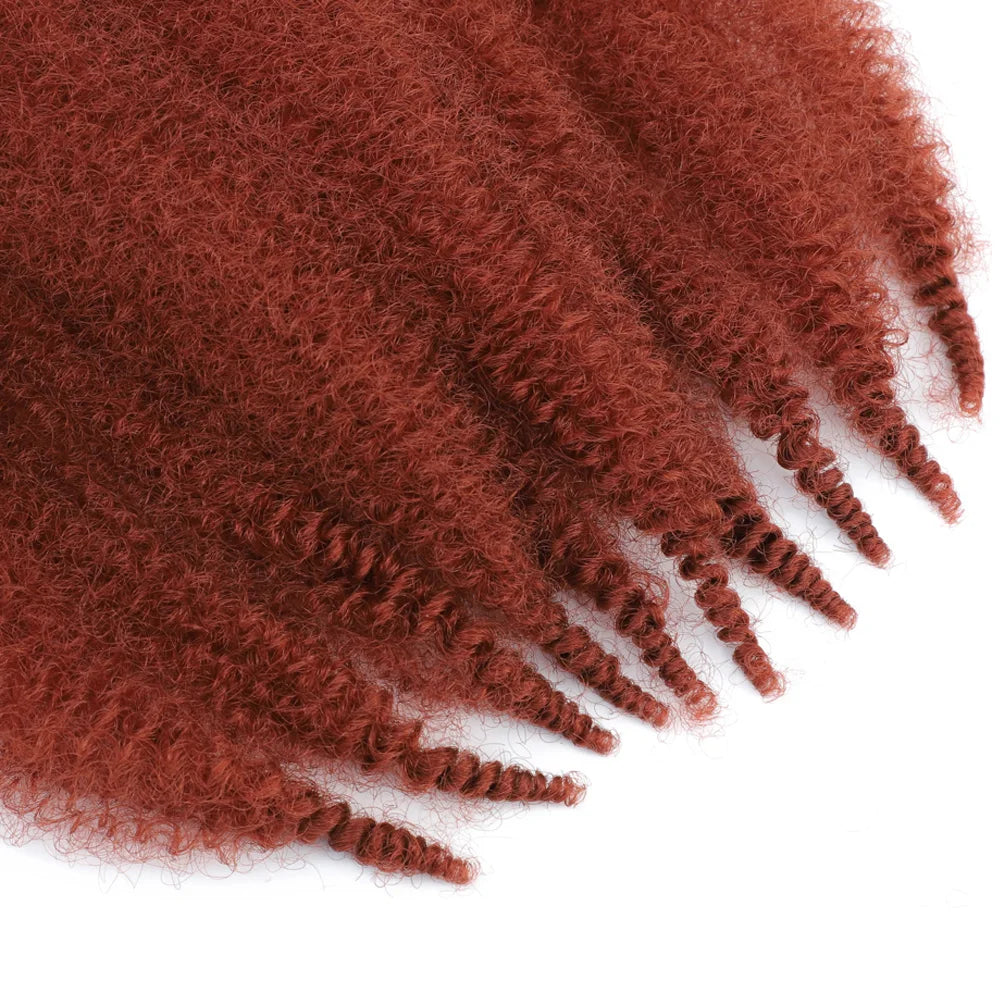 24 Zoll Kinky Afro Springy Braiding Crochet Hair 18 Zoll Marley Kinky Crochet Braids Hair Soft Afro Kinky Twist Crochet Braid Hair