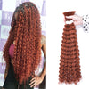 Synthetic Bulk hair for Braiding Wet and Wavy Micro Braiding No Weft Faux Deep Wave Braiding Hair Extensions for Box Boho Braids