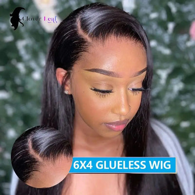 28 30 Zoll 6x4 4x4 Vorgeschnittene Glueless Perücke Echthaar Ready-To-Wear Gerade Glueless Perücken Vorgezupft Top Brasilianische Perücken für Frauen