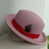 the Derby Hat bowler hat  Fedora for Women and Men Party Hat Men Hat for Winter Elastic Band Felt Hat Jazz Church Hat Wholesale