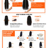Ombre Brown Wear Go Human Hair Wigs Pre-Styled Layered Cut Kinky Curly Wig HD 7x5 Glueless Pre-Cut Wig for Quick Installation