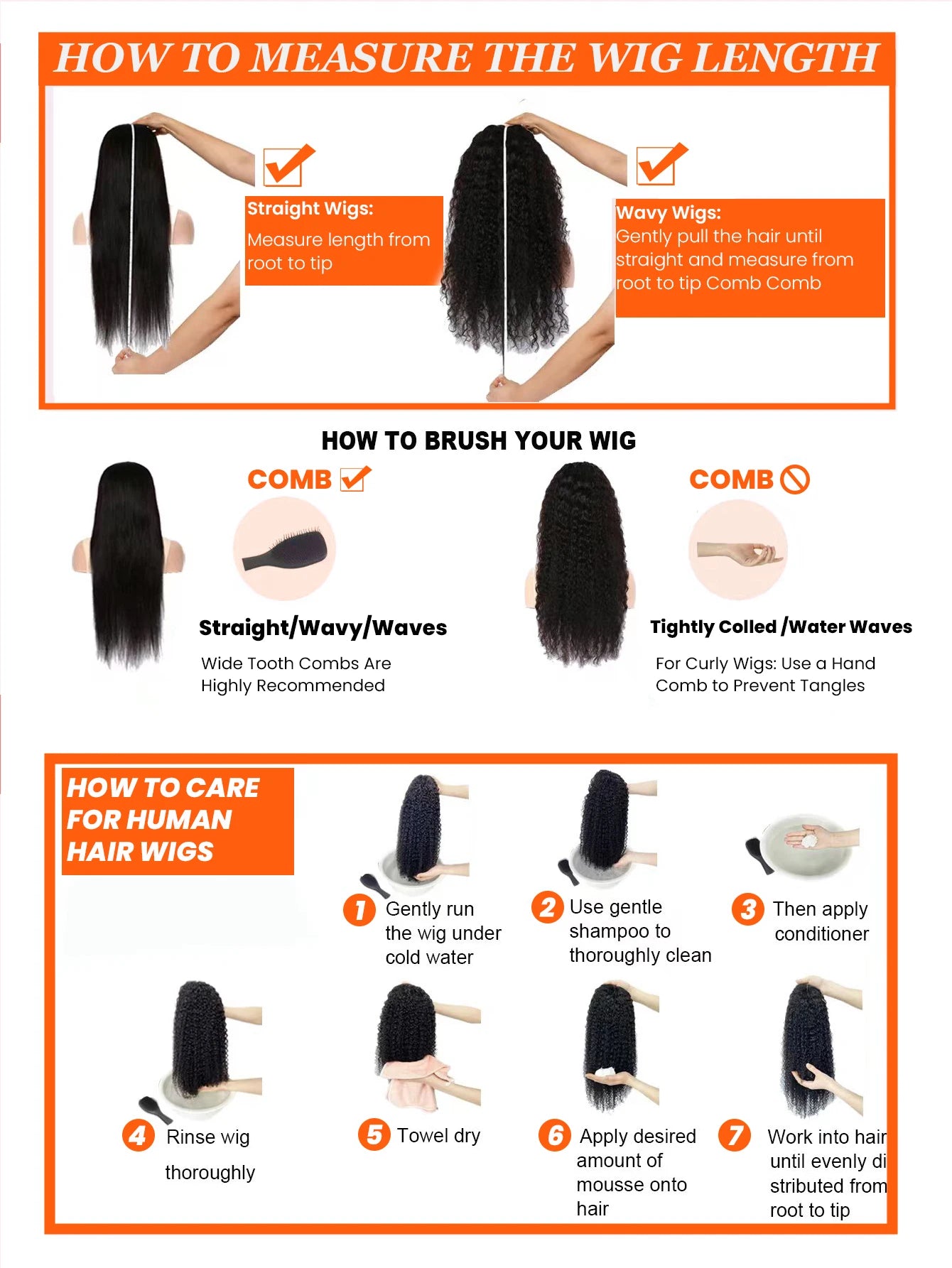 Ombre Brown Wear Go Human Hair Wigs Pre-Styled Layered Cut Kinky Curly Wig HD 7x5 Glueless Pre-Cut Wig for Quick Installation