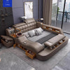 Linlamlim Luxury King Size Genuine Leather Bed / Tech Smart Bed / Multifunctional Ultimate Beds / Massage Bed with USB,Projecter