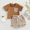 ma&baby 0-3Y Toddler Infant Baby Boy Girl Clothes Sets Casual Short Sleeve T-shirt Tops Shorts Summer Outfits Clothing