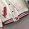 Street Popular Letter Flocking Embroidered Jacket And Coat Men 2023 New Y2K Harajuku Hip Hop Spliced Motorcycle Baseball Uniform