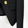 2024 New Blocked Metal Rose Button Slim Black Suit Jacket Festival Outfit Women Party Business Blazer
