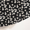 Damen Minikleider Sommer Mode Damenkleider Bedruckte Chiffonkleider mit Blumenmuster, gerafft, plissiert, kurze Puffärmel, Freizeitkleid