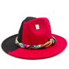 Fedora hat nubuck leather elastic webbing concave top wide brim hat for men and women autumn and winter hat  sombrero hombre