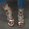 2022 Sommer Mode Sandalen für Damen Übergröße Schmetterling Kristall Gladiator Sandalen Bequeme Offene Zehen Schuhe Damen Sandalias
