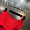 DEAT New Items Fashion Women's Wrinkled Edge Sling Vest Trendy Zipper Backless Sleeveless Camisole Female 2025 Spring 11XX8800